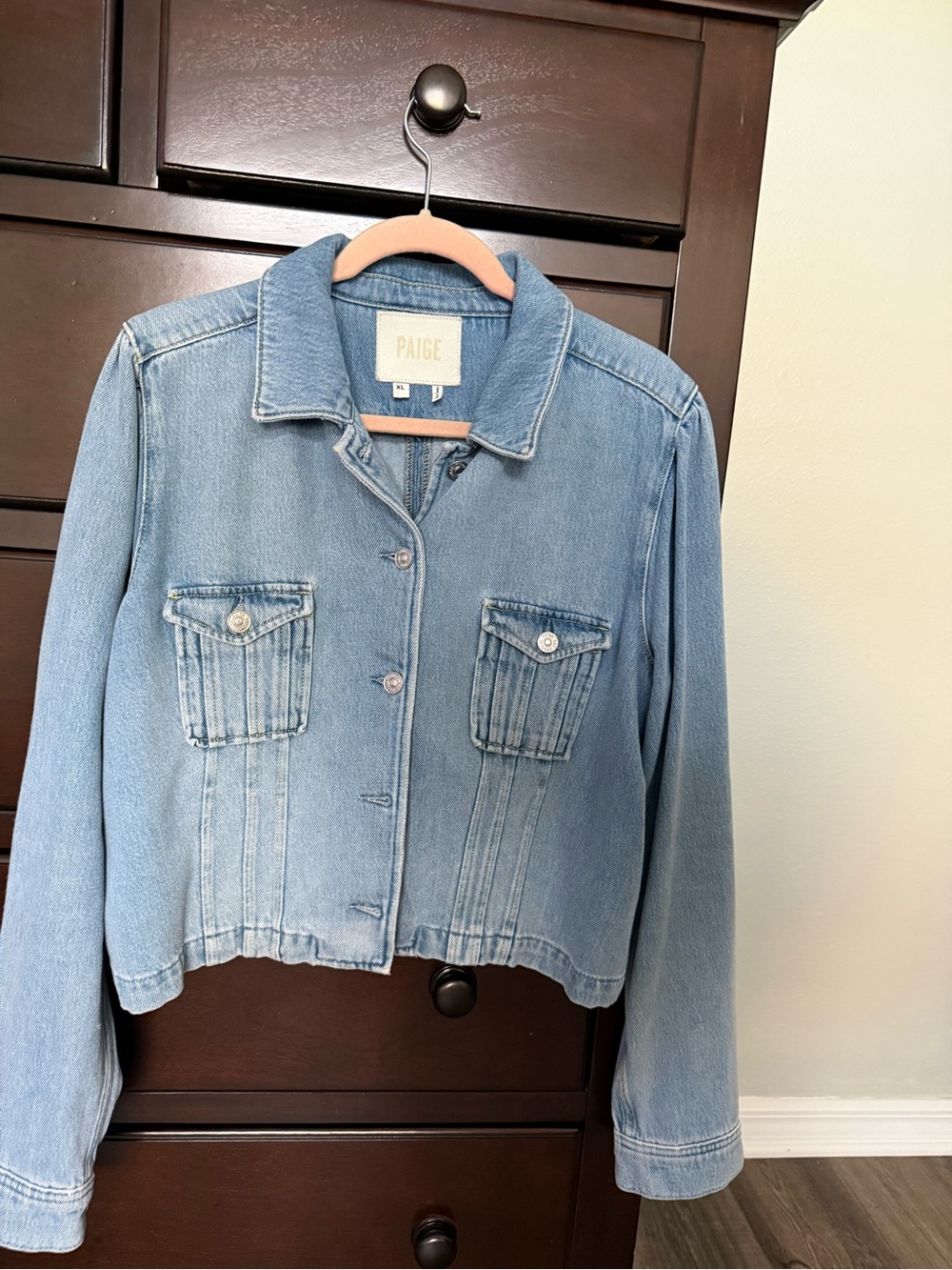 PAIGE Pacey Denim Cropped Jacket